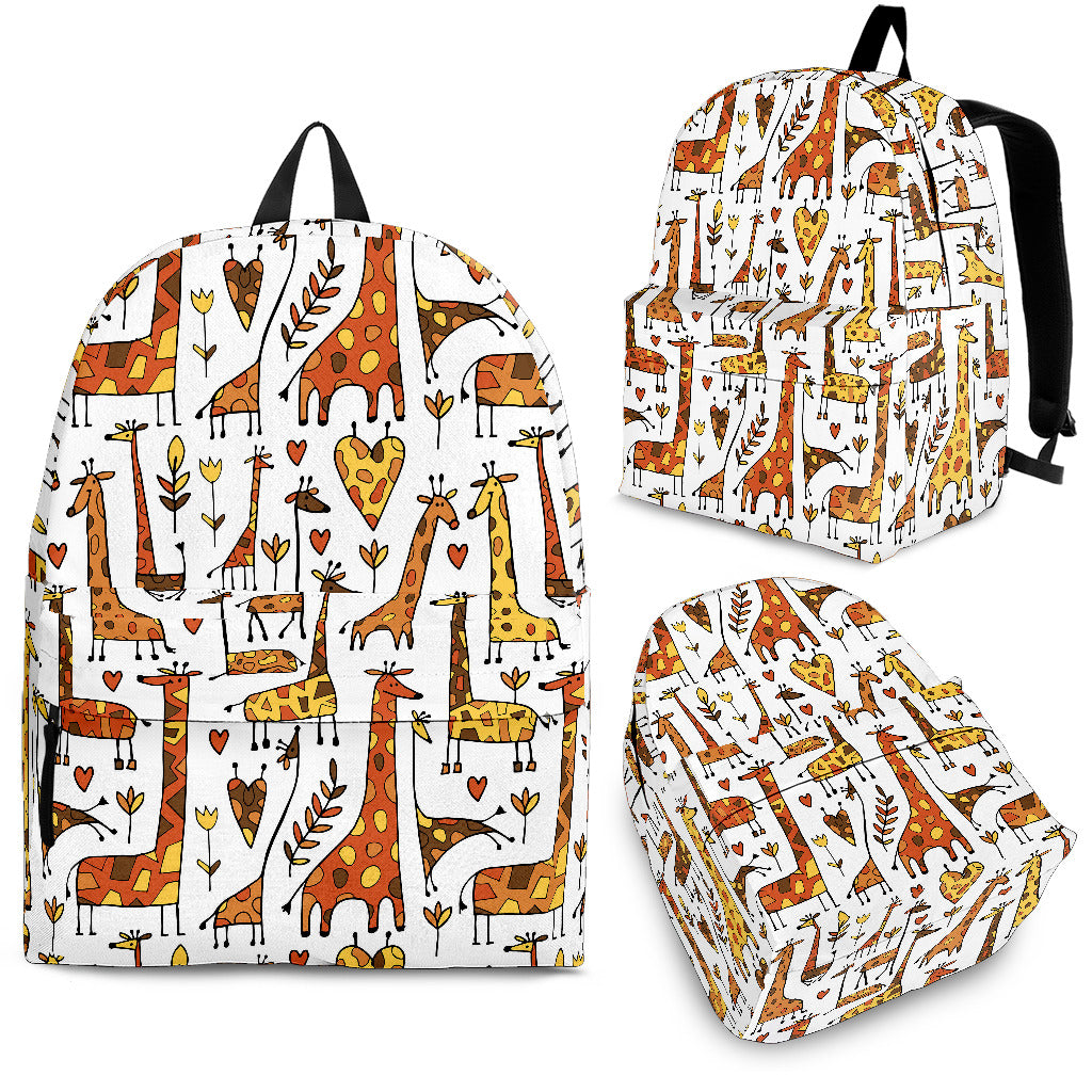 Giraffe Pattern Print Design 04 Backpack