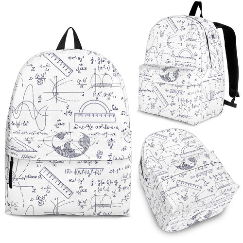 Math Pattern Print Design 03 Backpack