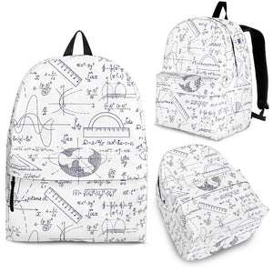 Math Pattern Print Design 03 Backpack