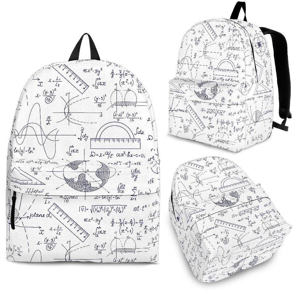 Math Pattern Print Design 03 Backpack