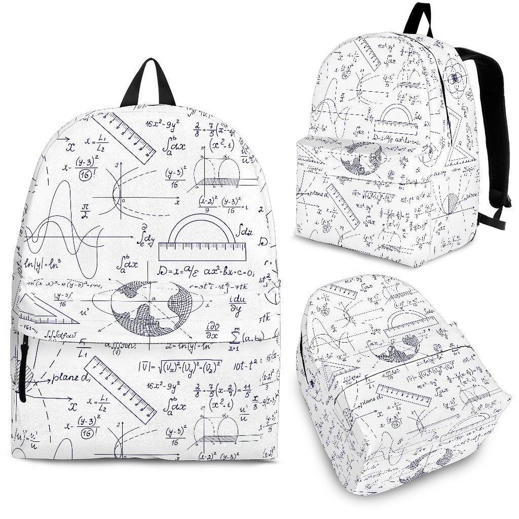 Math Pattern Print Design 03 Backpack