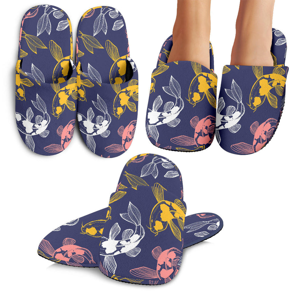 Koi Fish Carp Fish Pattern Slippers