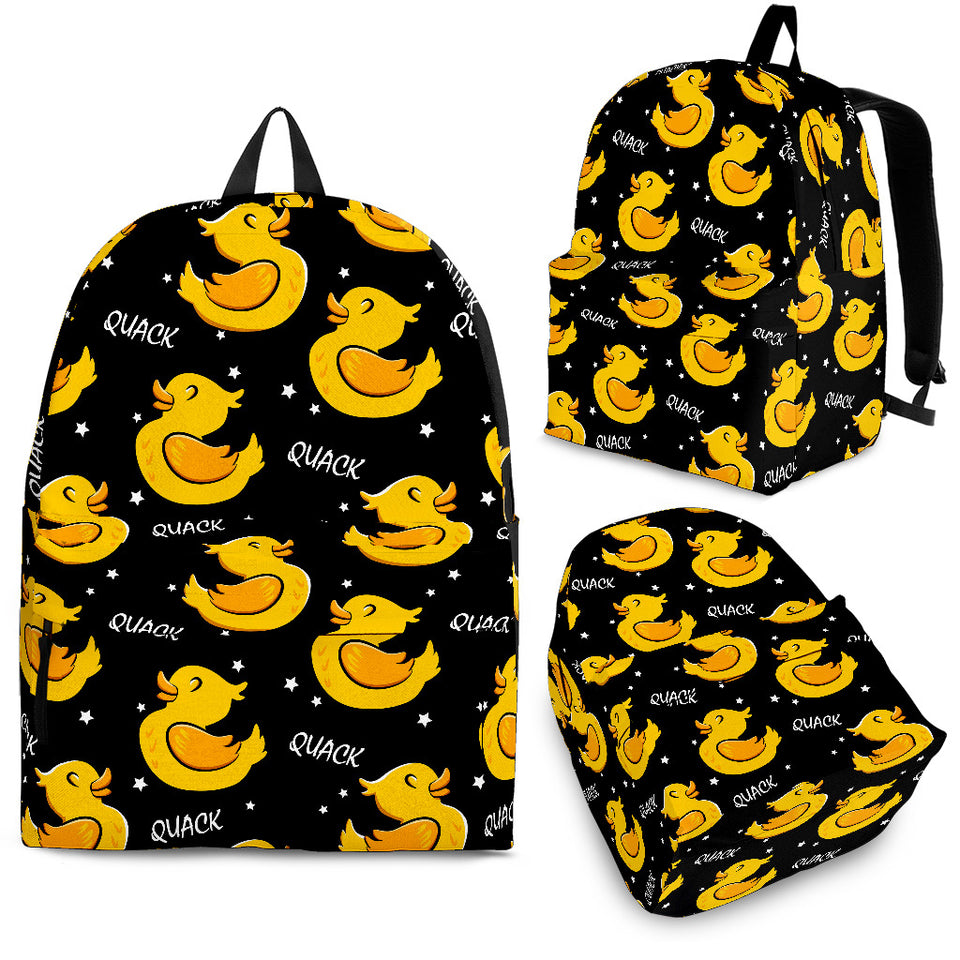 Duck Toy Pattern Print Design 05 Backpack