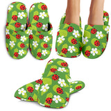 Ladybug Pattern Print Design 01 Slippers