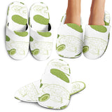Cucumber Sketch Pattern Slippers