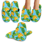 Banana Leaves Banana Design Pattern Slippers