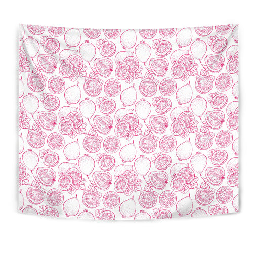 Sketch Guava Pattern Wall Tapestry