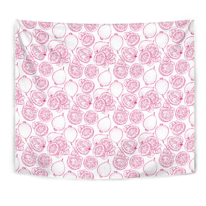 Sketch Guava Pattern Wall Tapestry