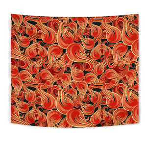 Fire Flame Pattern Wall Tapestry