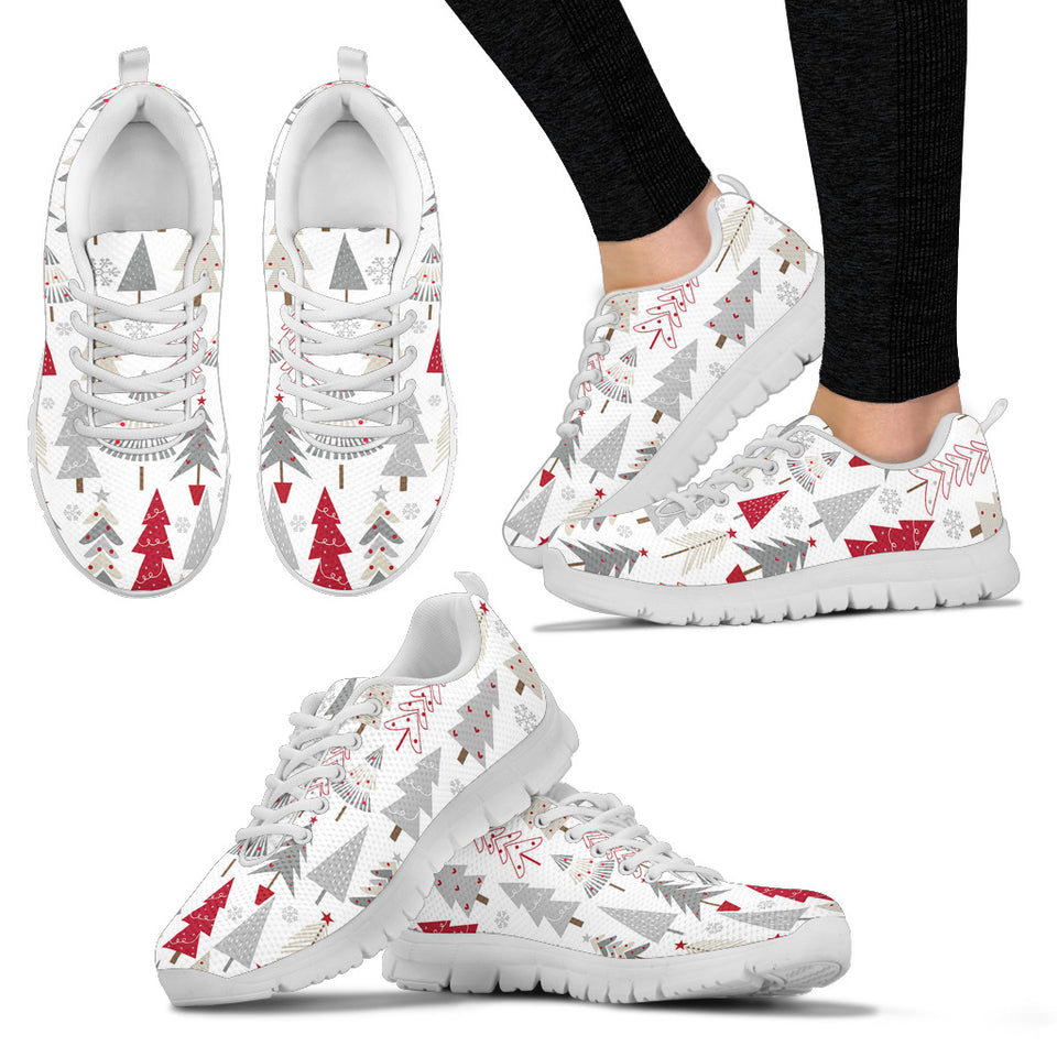 Cute Christmas Tree Pattern Women'S Sneaker Shoes