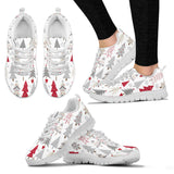 Cute Christmas Tree Pattern Women'S Sneaker Shoes