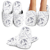 Math Pattern Print Design 03 Slippers
