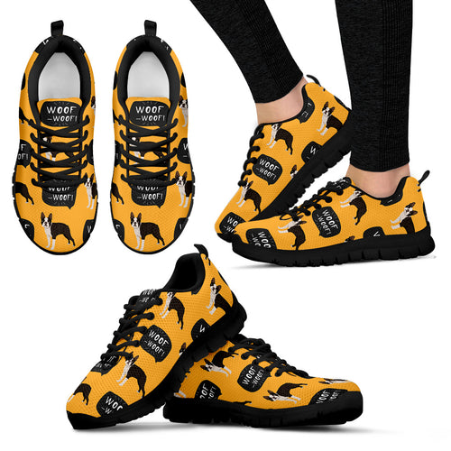 Boston Terrier Design Pattern Women'S Sneaker Shoes