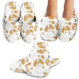 Cute Beagle Dog Pattern Background Slippers