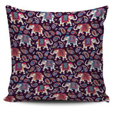 Elephant Indian Style Ornament Pattern Pillow Cover