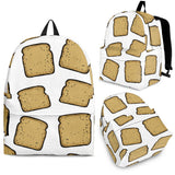 Bread Toast Pattern Print Design 03 Backpack