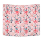Octopus Winter Hat Garland Fish Candy Seaweed Coral Starfish Wall Tapestry