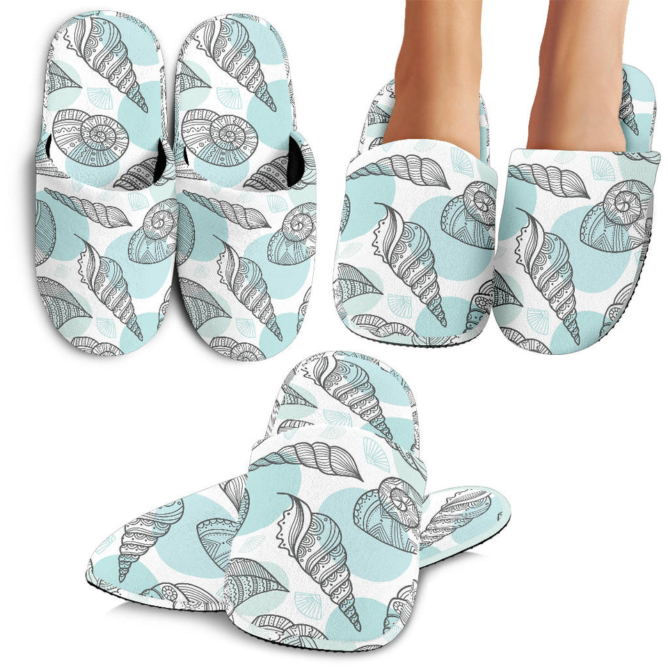 Shell Polynesian Tribal  Slippers