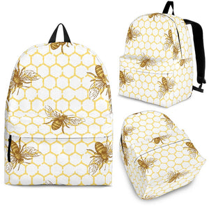 Bee Honeycomb Seamless Design Pattern Backpack