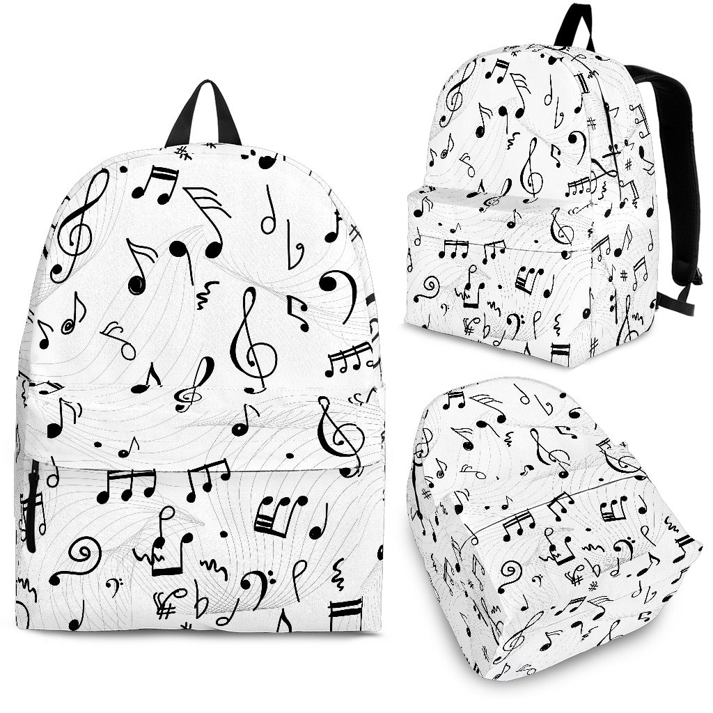 Music Notes Pattern Print Design 04 Backpack