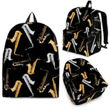Saxophone Design Pattern Backpack