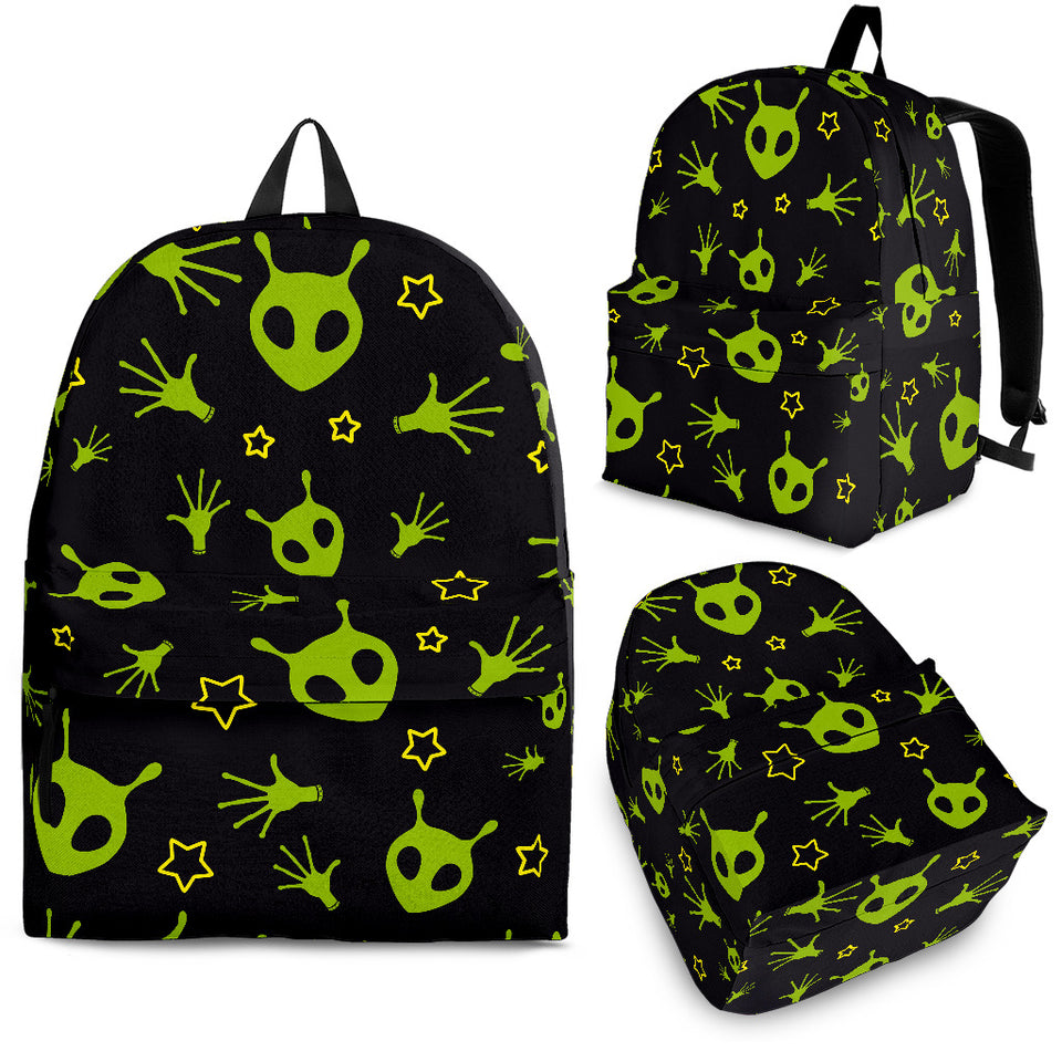Alien Pattern Print Design 02 Backpack