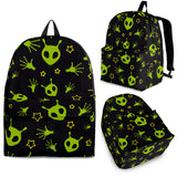 Alien Pattern Print Design 02 Backpack