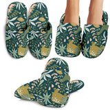 Dinosaurs Tropical Leaves Flower Pattern Slippers
