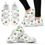 Color Hand Drawn Cocoa Pattern Women'S Sneaker Shoes