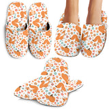 Squirrel Pattern Print Design 05 Slippers
