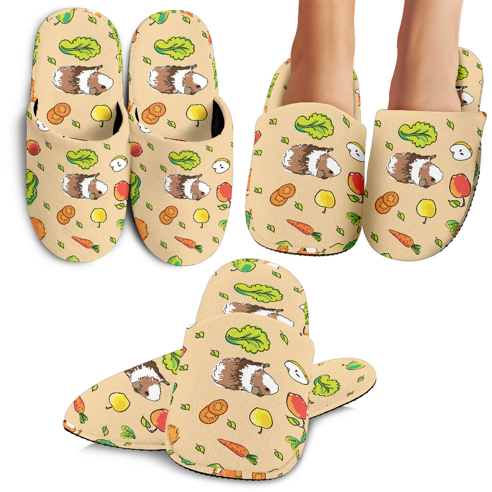 Guinea Pig Pattern Print Design 05 Slippers
