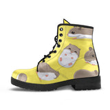 Cute Hamster Pattern Leather Boots
