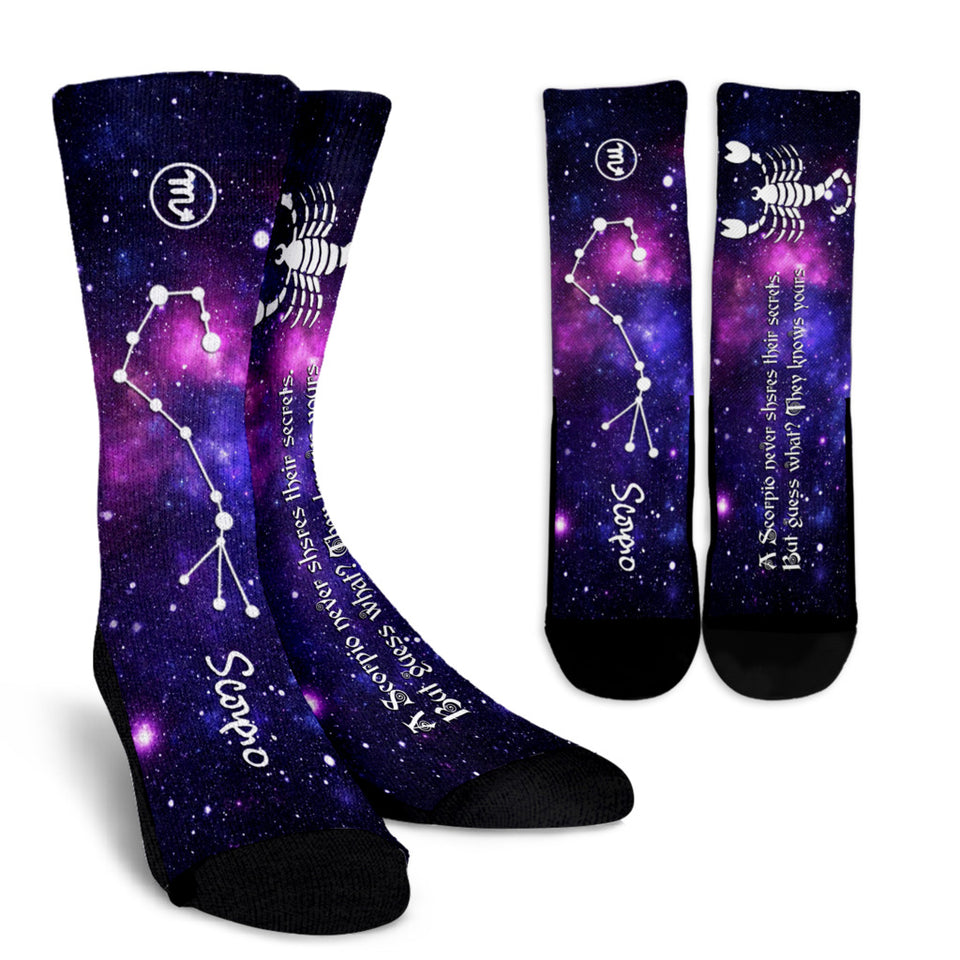 Zodiac - Scorpio Horoscope Crew Socks