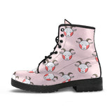 Cute Goat Pattern Leather Boots