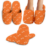 Engine Piston Orange Background Pattern Print Design 05 Slippers