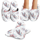 Watercolor Sea Turtle Jellyfish Pattern Slippers