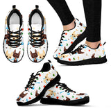 Cute Chihuahua Dog Pattern Women'S Sneaker Shoes