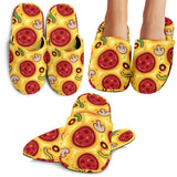 Pizza Texture Pattern Slippers