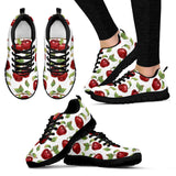 Red Apples Pattern Women'S Sneaker Shoes