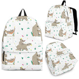 Cute Rhino Pattern Background Backpack