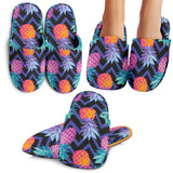 Pineapples Pattern Zigzag Background Slippers