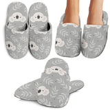 Cute Koala Leaves Pattern Slippers