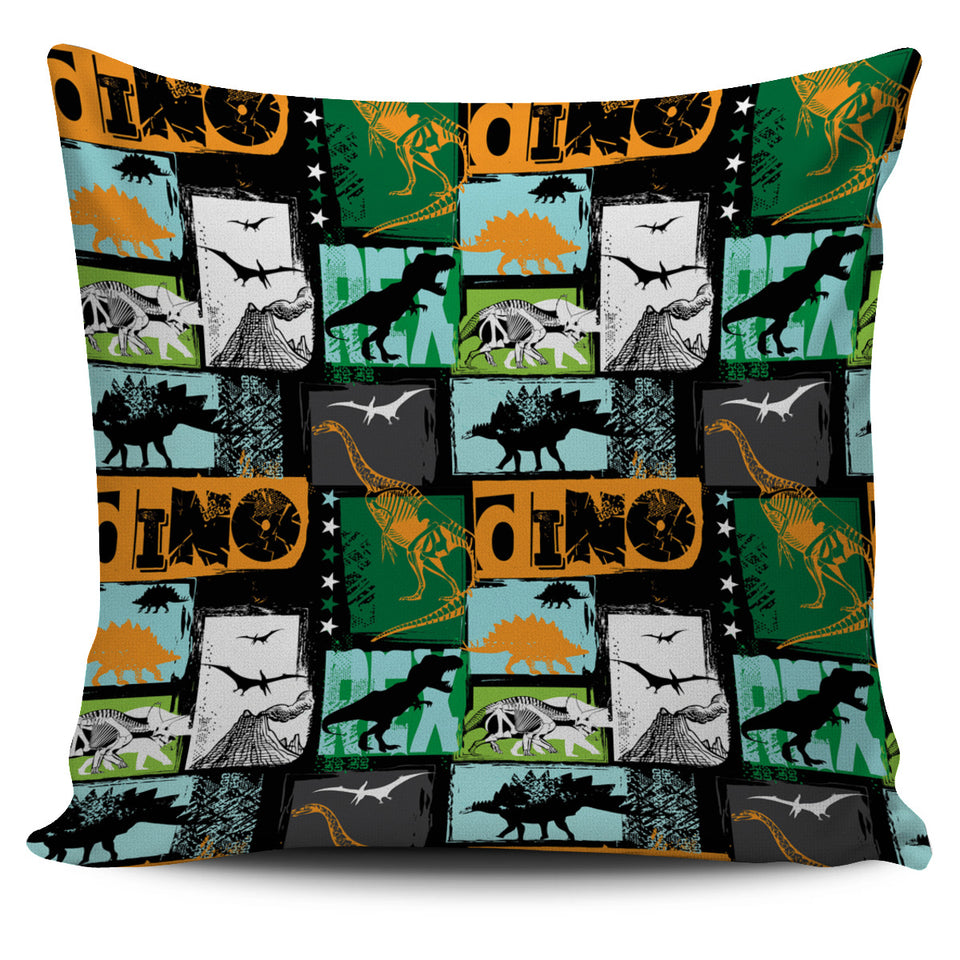 Dinosaurs Print Pattern Pillow Cover
