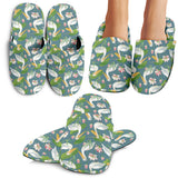 Pelican Pattern Print Design 04 Slippers