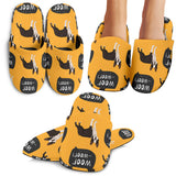 Boston Terrier Design Pattern Slippers