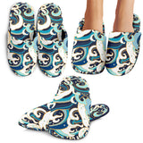 Japanese Wave Pattern Slippers