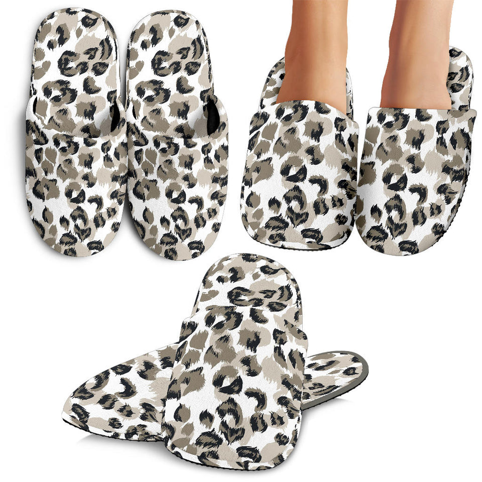Leopard Skin Print Pattern Slippers