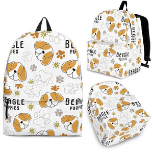 Cute Beagle Dog Pattern Background Backpack