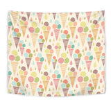 Ice Cream Cone Pattern Wall Tapestry
