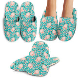 Pig Pattern Print Design 01 Slippers